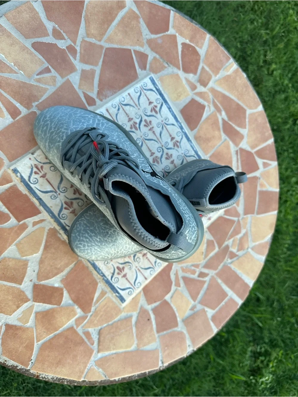 Air Jordan Men's Grey Athletic Sneakers size 11